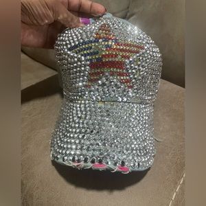 Cute rhinestone baseball cap!
